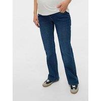 Mamalicious Maternity Flared Jeans - Dark Blue