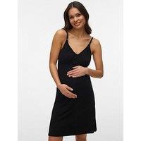 Mamalicious Maternity Night Dress - Black