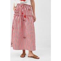 Accessorize Stripe Embroidered Midi S