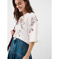 Accessorize Floral Emb Blouse