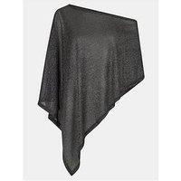 Accessorize Shimmer Poncho - Black