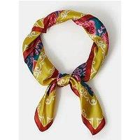 Accessorize Tropical Print Satin Square Scarf - Multi