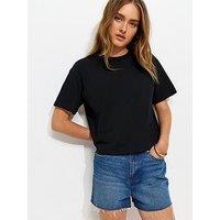 New Look Cotton Boxy T-Shirt - Black