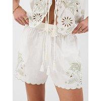 Accessorize Floral Cutout Short