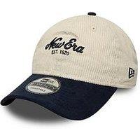 New Era Unisex Cord Mix 9Twenty Cap - Navy/Beige