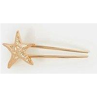 Accessorize Starfish Metal French Hair Pin - Gold