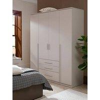 The Very Collection Murcia 4 Door, & 3 Drawer Combi Wardrobe - Oatmeal