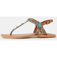 Accessorize Beaded Flower Sandals