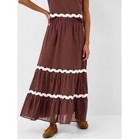 Accessorize Brown Ric Rac Skirt
