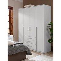 The Very Collection Murcia 4 Door, & 3 Drawer Combi Wardrobe - White