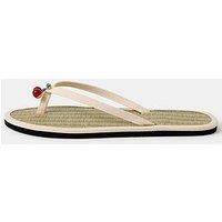 Accessorize Cherry Charm Seagrass Flip Flops