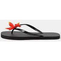 Accessorize Tropical Flower Flip Flops