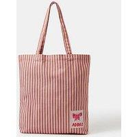 Accessorize Stripe Adore Tote Bag - Pink