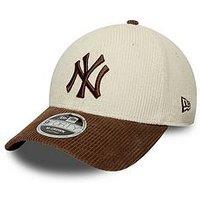 New Era Unisex Mlb Cord 9Forty New York Yankees Baseball Cap - Brown