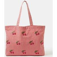 Accessorize Cherry Stripe Shopper Bag