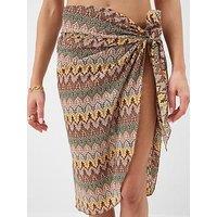 Accessorize Crochet Sarong - Cream