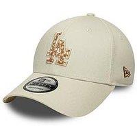New Era Unisex Mlb Faux Pony Infill 9Forty La Dodgers Cap - Beige