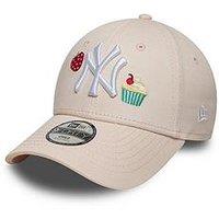 New Era Kids Mlb Food Icon 9Forty Ny Yankees Baseball Cap - Beige