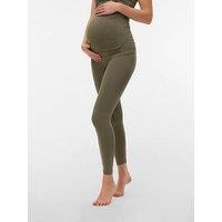 Mamalicious Maternity Legging - Olive - Green