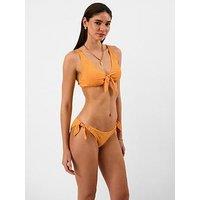 Accessorize Shell Bunny Tie Bikini Bottoms - Orange