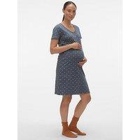 Mamalicious Maternity Night Gown - Grey
