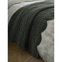 Laura Ashley Scalloped Bedspread 180Cm X 235Cm