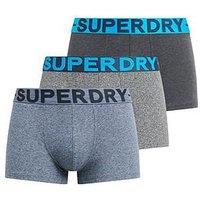 Superdry Trunks Triple Pack - Grey