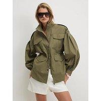River Island Femme Utility Jacket - Khaki