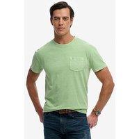Superdry Cotton Classic Linen Pocket T-Shirt - Green