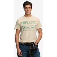 Superdry Retro Outdoor Relaxed T-Shirt - Beige