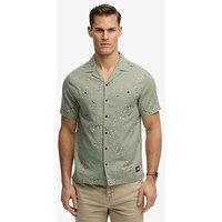 Superdry Short Sleeve Printed Beach Shirt - Green
