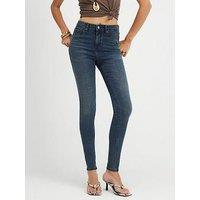 River Island Mid Rise Sculpt Molly Skinny Jeans - Blue