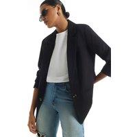 River Island Epp Crepe Edge To Edge Blazer