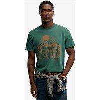 Superdry Retro Outdoor Relaxed T-Shirt - Green