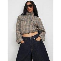 River Island Women'S Funnel Neck Bomber Jacket - Grey