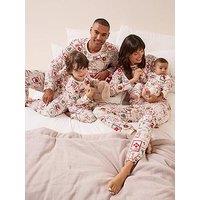 The Very Collection Mens Family Christmas Pyjama Postcard Top And Jogger Set