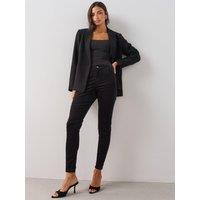 The Very Collection Womens Velvet Slim Leg Jeans - Black