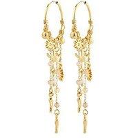 Pilgrim Prism Hoop Earrings Gold-Plated