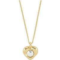 Pilgrim Nova Heart Necklace Gold-Plated