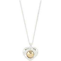 Pilgrim Nova Heart Necklace Silver-Plated