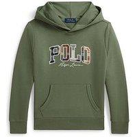 Polo Ralph Lauren Boys Polo Logo Hoodie- Green