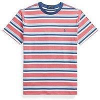 Polo Ralph Lauren Boys Red Stripe Short Sleeve T-Shirt