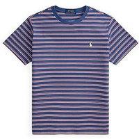 Polo Ralph Lauren Boys Striped Short Sleeve T-Shirt - Blue