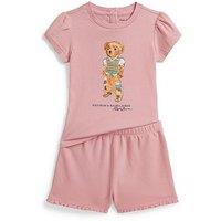 Polo Ralph Lauren Baby Girls T-Shirt & Shorts Set - Pink
