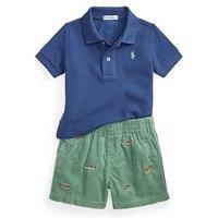 Polo Ralph Lauren Baby Boys Short Sleeve Shirt & Shorts Set