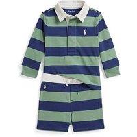 Polo Ralph Lauren Baby Boys Stripe Long Sleeve & Shorts Set