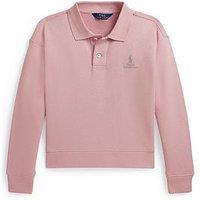 Polo Ralph Lauren Girls Collared Sweatshirt - Pink