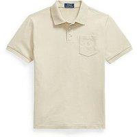 Polo Ralph Lauren Boys Pocket Detail Short Sleeve Shirt - Beige