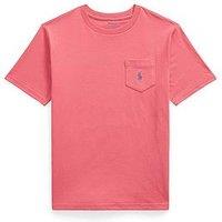 Polo Ralph Lauren Boys Short Sleeve Pocket Detail T-Shirt - Red