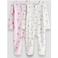 The Very Collection Ballerina Print 2 Pack Sleepsuit (Newborn - 24 Months)